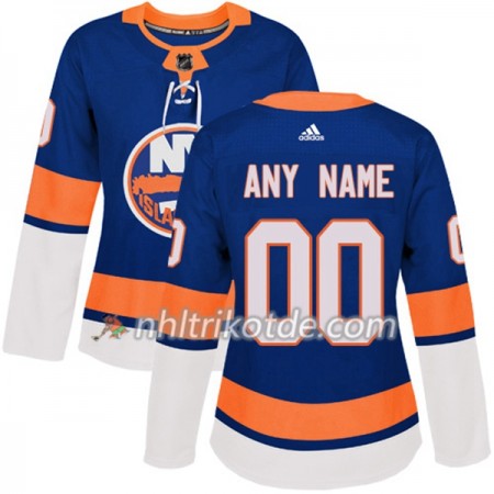 New York Islanders Trikot Custom Adidas 2017-2018 Blau Authentic - Dame
